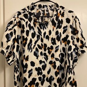 Leopard Print Blouse
